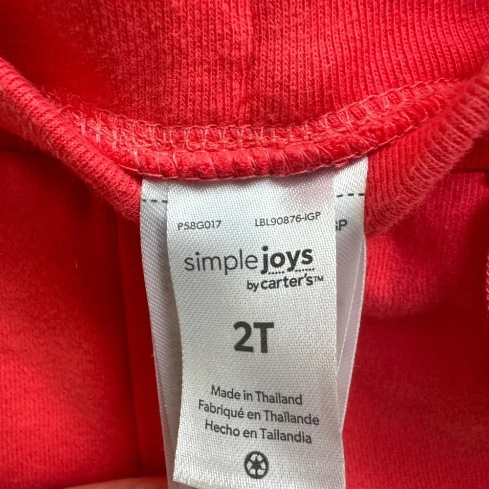NWOT 2T Carter’s Girls Red Fringe Sweat Pants